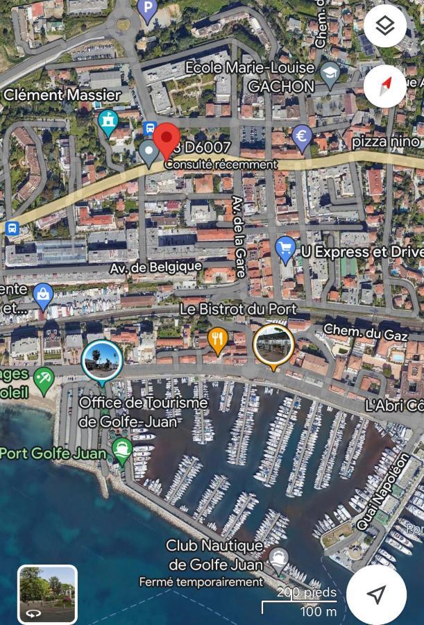 Spacieux Studio A Golfe Juan 2 Minutes Des Plages Vallauris Extérieur photo